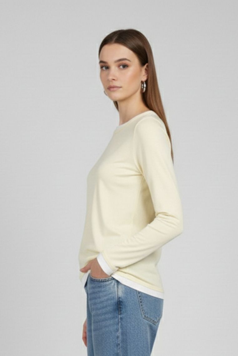 T-SHIRT PROFILI A CONTRASTO - immagine 2