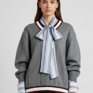 MAGLIA IN COTONE CON RIFINITURE A CONTRASTO 12 MAGLIA IN COTONE CON RIFINITURE A CONTRASTO - Thumbnail Image 1