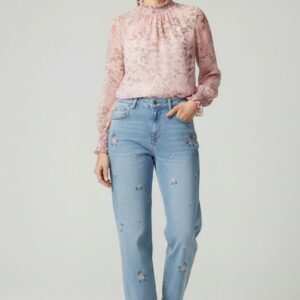 DENIM WIDE LEG RICAMO 3 DENIM WIDE LEG RICAMO - Thumbnail Image 1