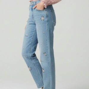 DENIM WIDE LEG RICAMO 4 DENIM WIDE LEG RICAMO - Thumbnail Image 2