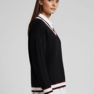 MAGLIA IN COTONE CON RIFINITURE A CONTRASTO 22 MAGLIA IN COTONE CON RIFINITURE A CONTRASTO - Thumbnail Image 11
