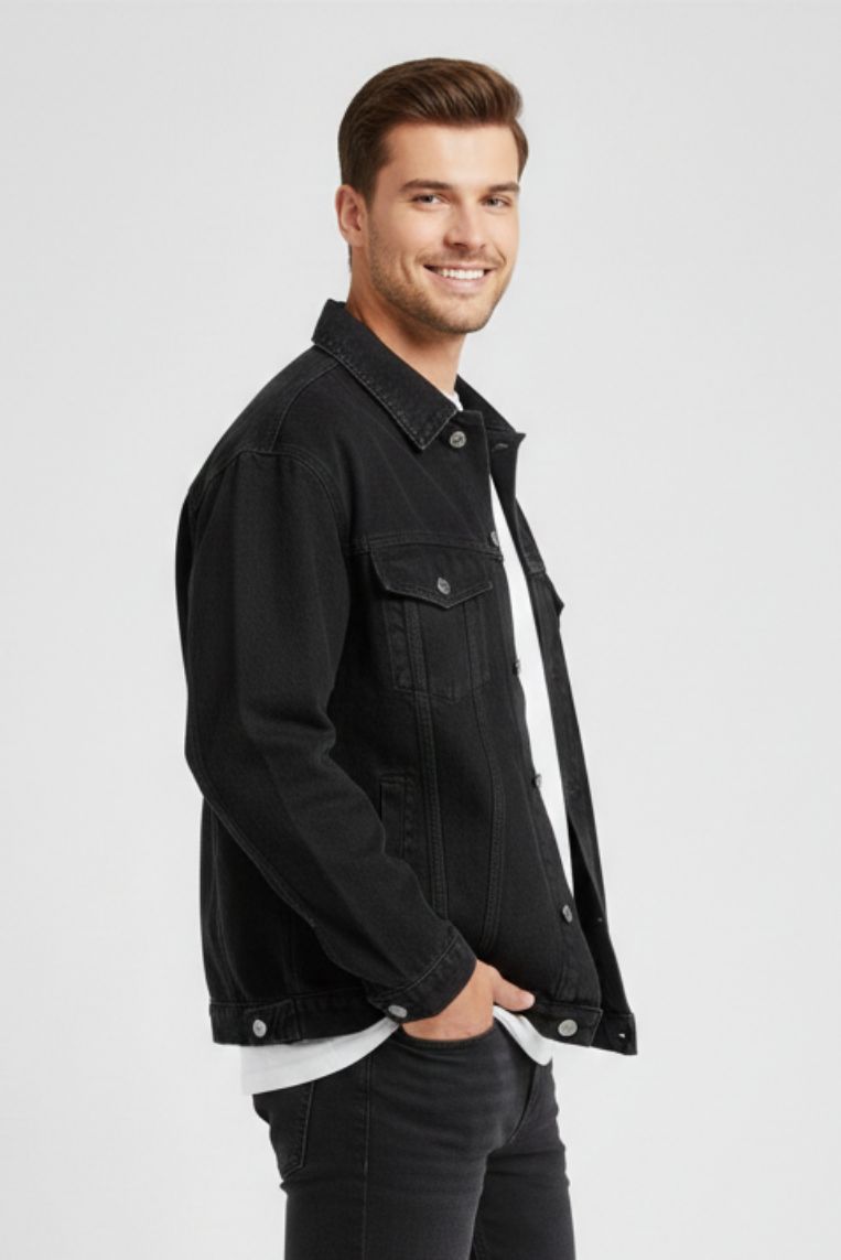GIUBBINO DENIM OVER - immagine 2