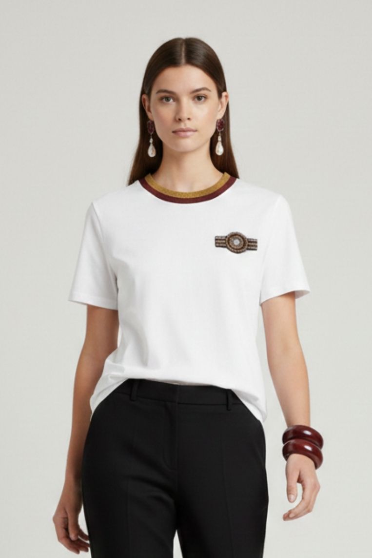 T-SHIRT CON PATCH 2 T-SHIRT CON PATCH - immagine 2