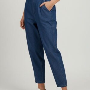 DENIM MOM FIT CON CINTURA 5 DENIM MOM FIT CON CINTURA - Thumbnail Image 2