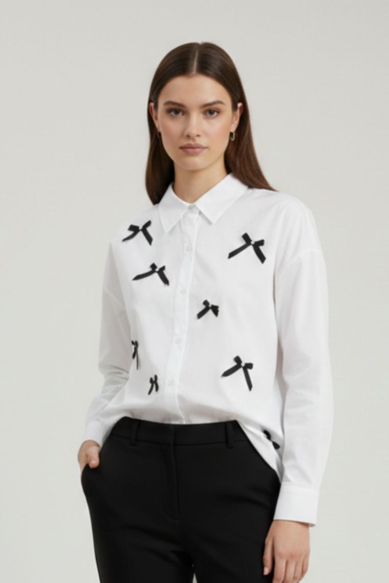 CAMICIA OVER CON FIOCCHI - immagine 4