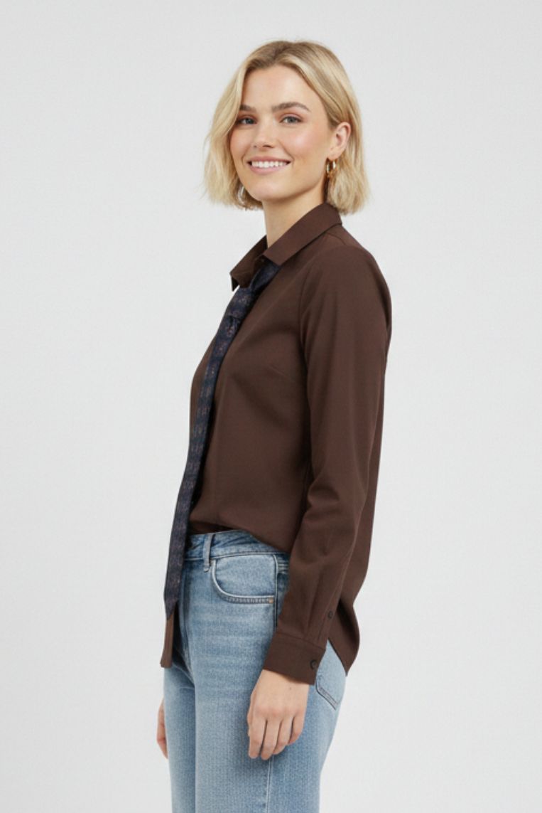 CAMICIA OVERSIZE CON CRAVATTA - immagine 5