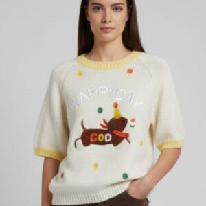 MAGLIA SCRITTA "HAPPY DAY" 5 MAGLIA SCRITTA "HAPPY DAY" - Thumbnail Image 2