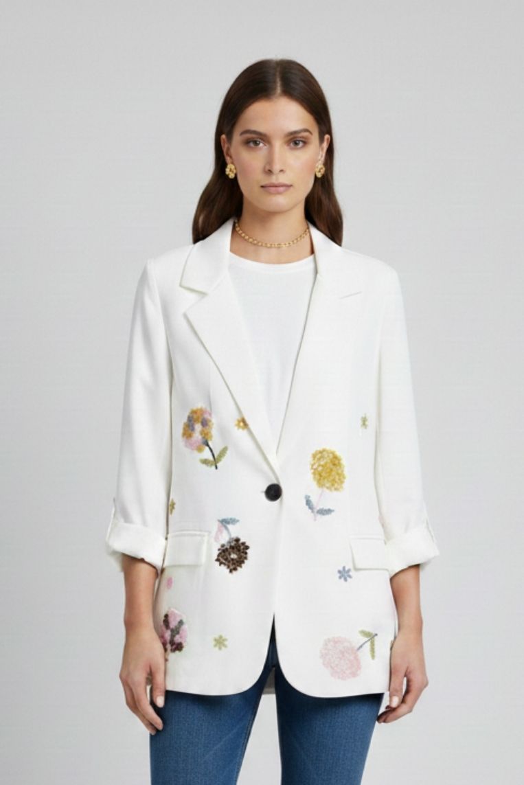 BLAZER CON RICAMI 3 BLAZER CON RICAMI - immagine 3