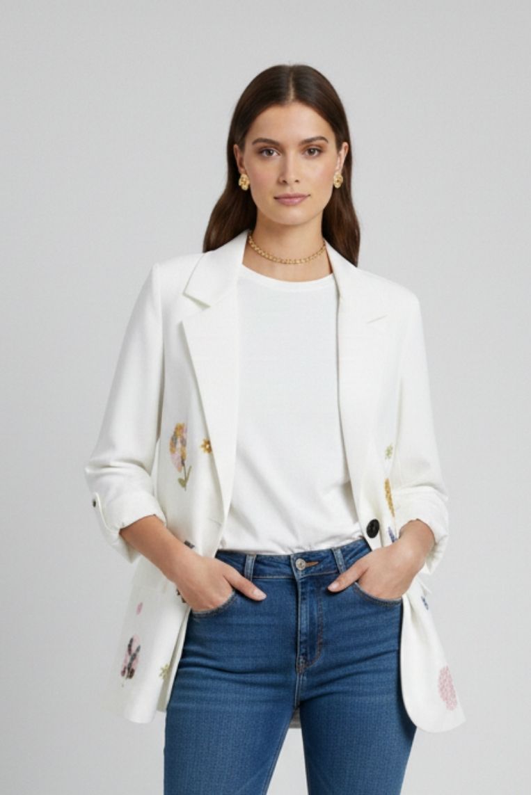 BLAZER CON RICAMI 4 BLAZER CON RICAMI - immagine 4