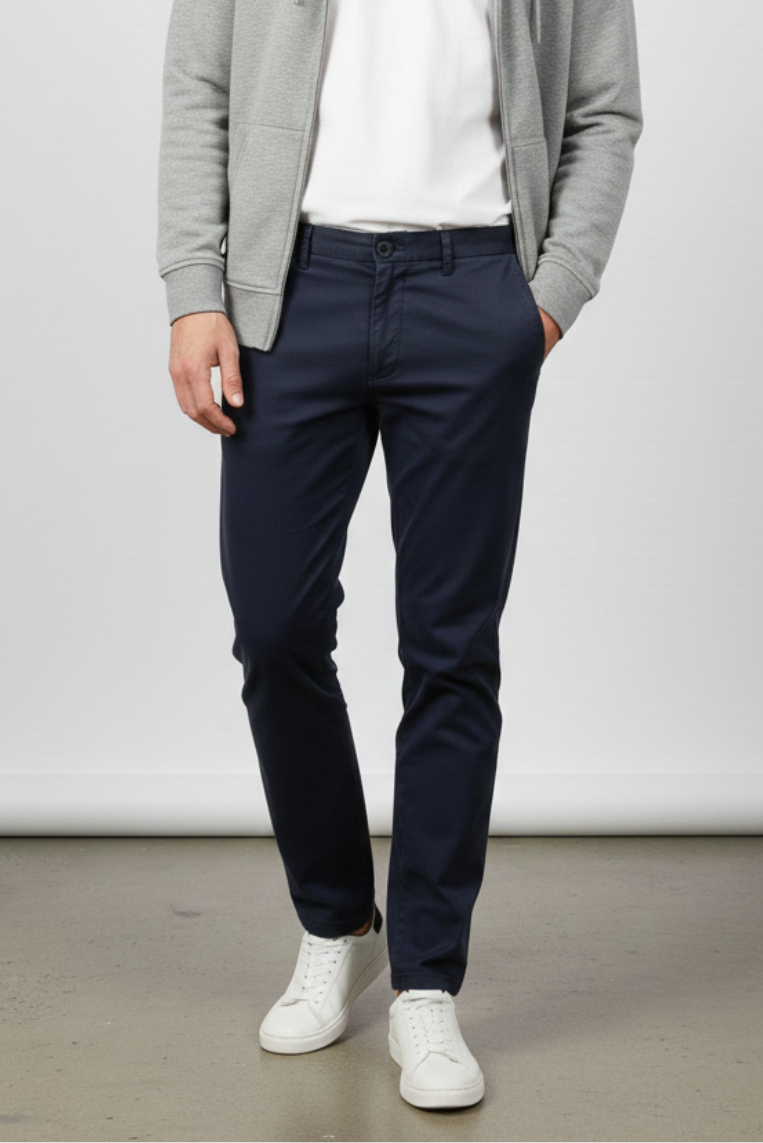 CHINO REGULAR FIT GABARDINA - immagine 2