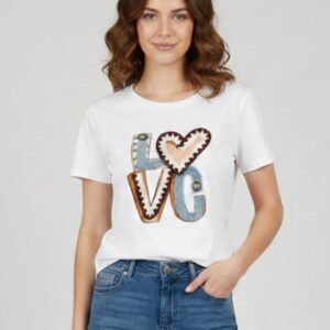 T-SHIRT SCRITTA LOVE 3 T-SHIRT SCRITTA LOVE - Thumbnail Image 1