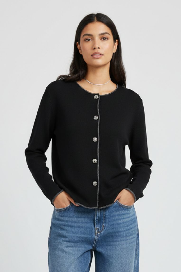 CARDIGAN BOTTONI GIOIELLO - immagine 5