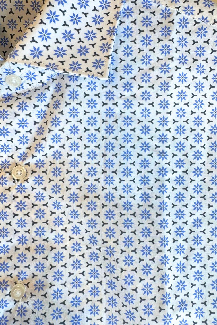 CAMICIA POP STRETCH MICRO STAMPA - immagine 3
