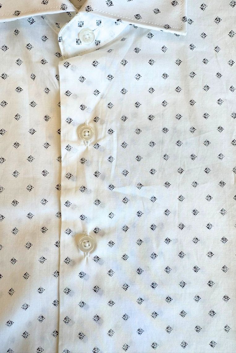 CAMICIA POP STRETCH MICRO STAMPA 3 CAMICIA POP STRETCH MICRO STAMPA - immagine 3
