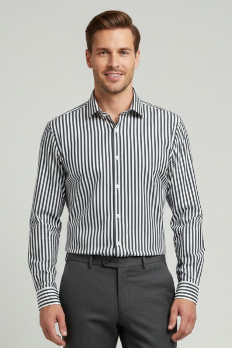CAMICIA A RIGHE - immagine 2