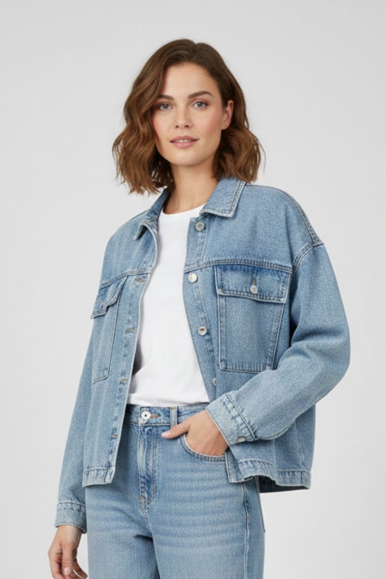 GIUBBOTTO DENIM OVER - immagine 2