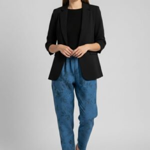 PANTALONI GAMBA LARGA TRAMA FLOREALE 4 PANTALONI GAMBA LARGA TRAMA FLOREALE - Thumbnail Image 1