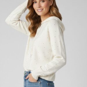 MAGLIA CON CAPPUCCIO E STRASS 13 MAGLIA CON CAPPUCCIO E STRASS - Thumbnail Image 3