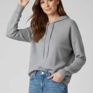 MAGLIA CON CAPPUCCIO E STRASS 16 MAGLIA CON CAPPUCCIO E STRASS - Thumbnail Image 6