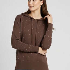 MAGLIA CON CAPPUCCIO E STRASS 17 MAGLIA CON CAPPUCCIO E STRASS - Thumbnail Image 7