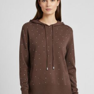 MAGLIA CON CAPPUCCIO E STRASS 18 MAGLIA CON CAPPUCCIO E STRASS - Thumbnail Image 8