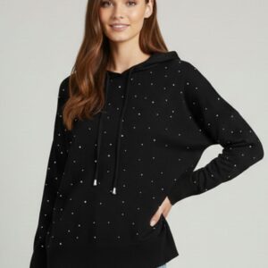 MAGLIA CON CAPPUCCIO E STRASS 19 MAGLIA CON CAPPUCCIO E STRASS - Thumbnail Image 9