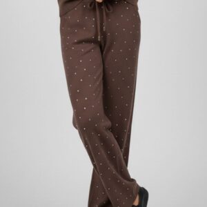 PANTALONI IN VISCOSA CON STRASS 10 PANTALONI IN VISCOSA CON STRASS - Thumbnail Image 2