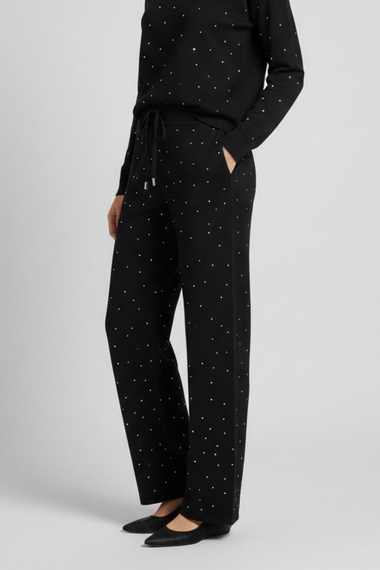 PANTALONI IN VISCOSA CON STRASS 7 PANTALONI IN VISCOSA CON STRASS - immagine 7
