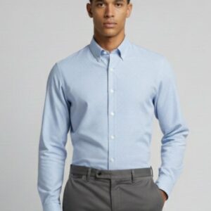 CAMICIA TAILORED CON MICROTRAMA 4 CAMICIA TAILORED CON MICROTRAMA - Thumbnail Image 1