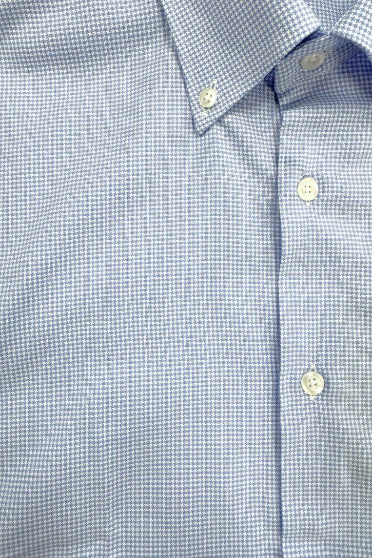 CAMICIA TAILORED CON MICROTRAMA 3 CAMICIA TAILORED CON MICROTRAMA - immagine 3
