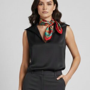 BLUSA SATINATA IN VISCOSA 7 BLUSA SATINATA IN VISCOSA - Thumbnail Image 1