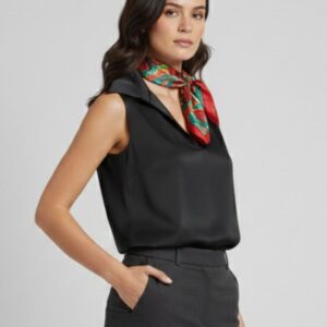 BLUSA SATINATA IN VISCOSA 8 BLUSA SATINATA IN VISCOSA - Thumbnail Image 2