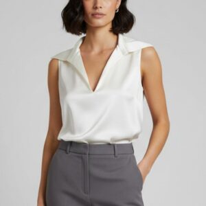 BLUSA SATINATA IN VISCOSA 10 BLUSA SATINATA IN VISCOSA - Thumbnail Image 4