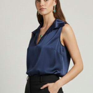BLUSA SATINATA IN VISCOSA 12 BLUSA SATINATA IN VISCOSA - Thumbnail Image 6