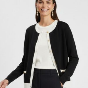 CARDIGAN TWIN SET IN VISCOSA 10 CARDIGAN TWIN SET IN VISCOSA - Thumbnail Image 2
