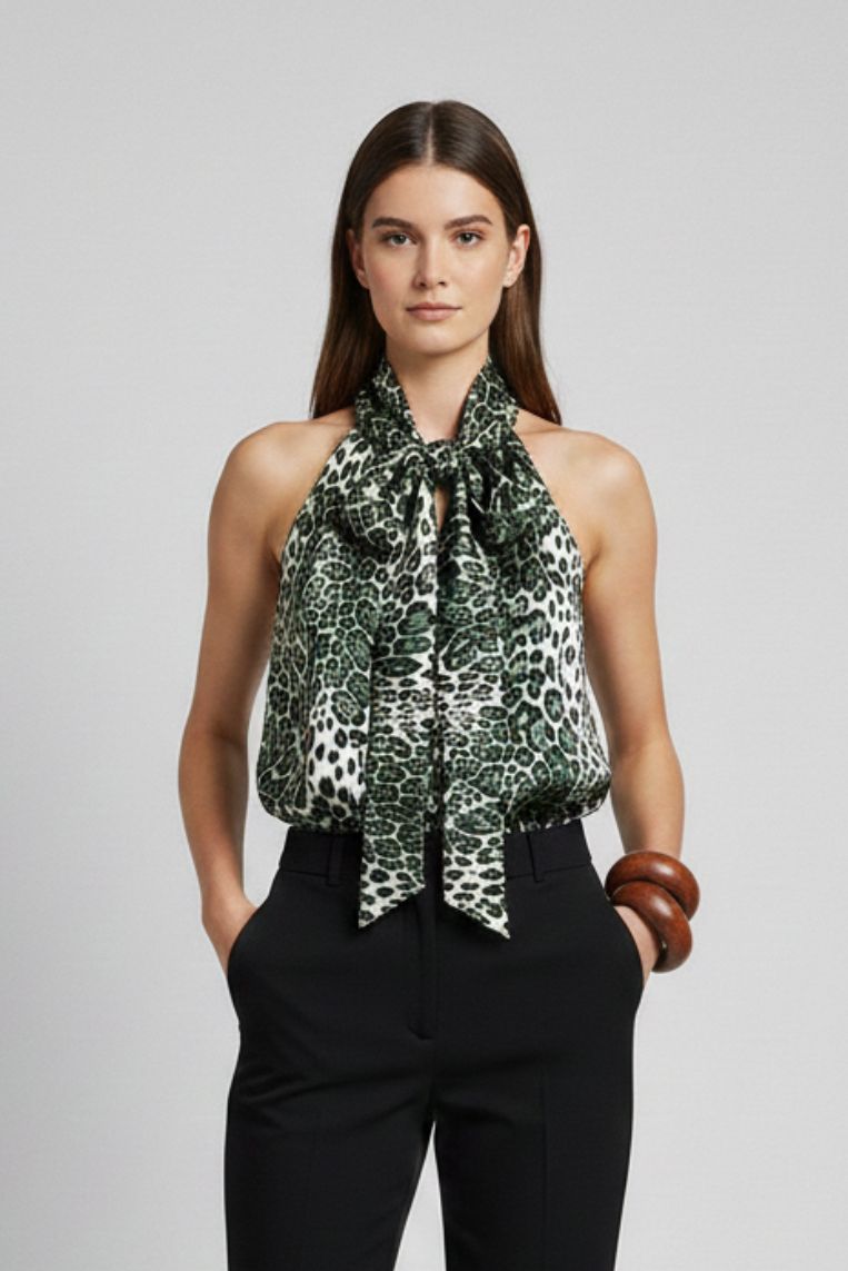 BLUSA SMANICATA ANIMALIER 1 BLUSA SMANICATA ANIMALIER - immagine 1
