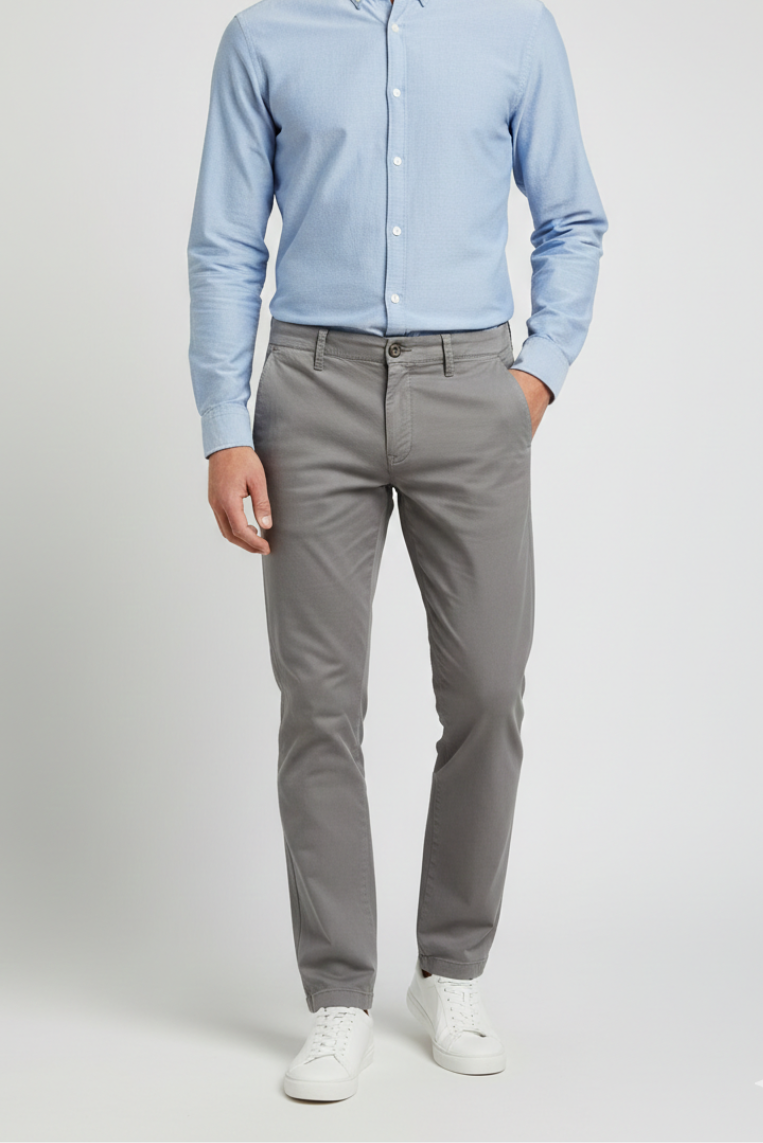 CHINO REGULAR FIT GABARDINA - immagine 6
