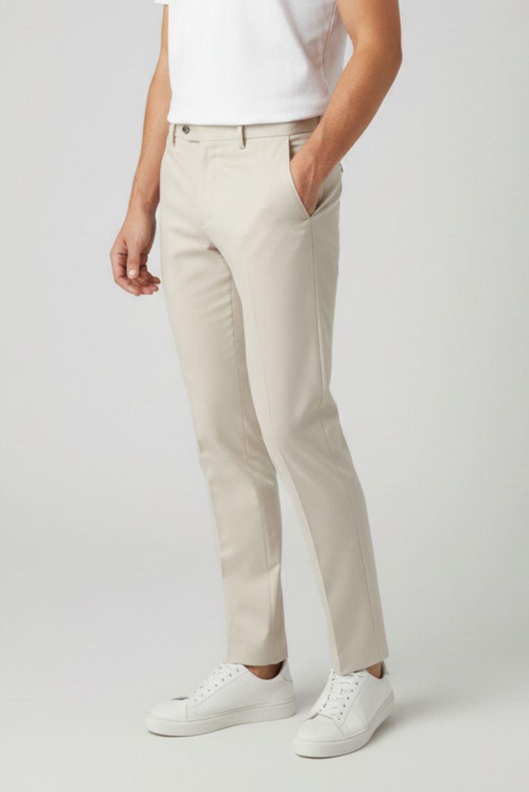 PANTALONI IN FRESCO LANA - immagine 3