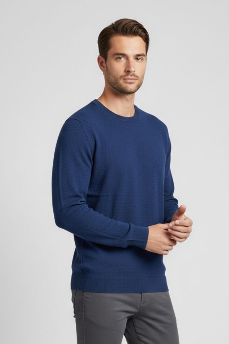 MAGLIA IN COTONE PUNTO RISO