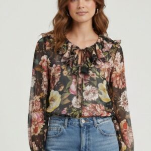 BLUSA ROUGES CON FIORI 4 BLUSA ROUGES CON FIORI - Thumbnail Image 2