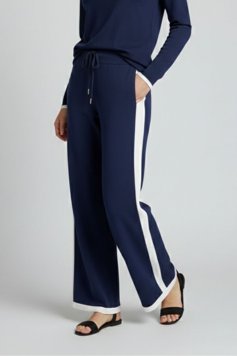 PANTALONI A CONTRASTO IN VISCOSA 5 PANTALONI A CONTRASTO IN VISCOSA - immagine 5