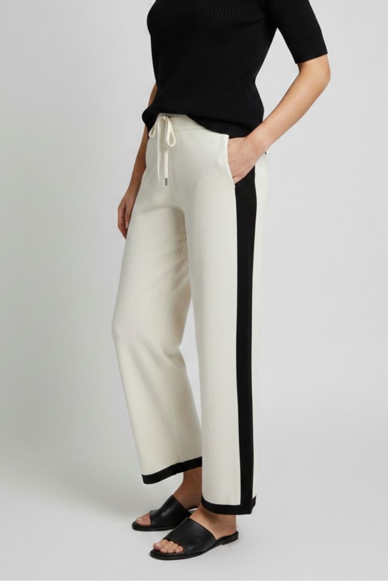 PANTALONI A CONTRASTO IN VISCOSA 7 PANTALONI A CONTRASTO IN VISCOSA - immagine 7
