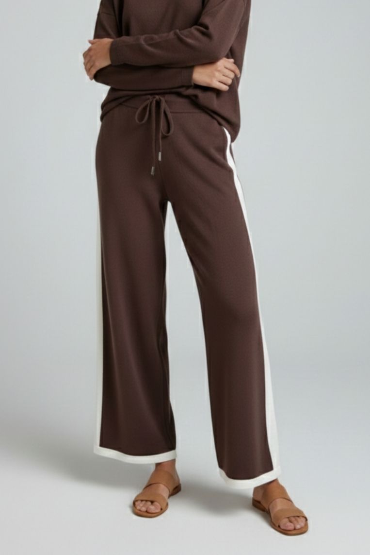 PANTALONI A CONTRASTO IN VISCOSA 8 PANTALONI A CONTRASTO IN VISCOSA - immagine 8