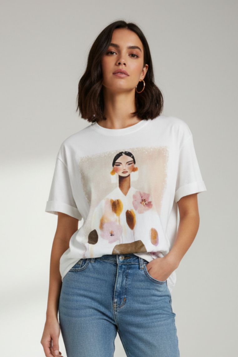 T-SHIRT STAMPA DONNA 1 T-SHIRT STAMPA DONNA - immagine 1