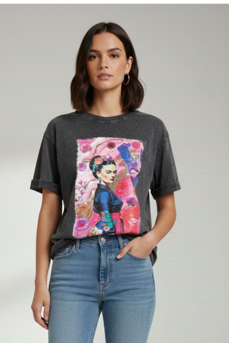 T-SHIRT STAMPA FRIDA 1 T-SHIRT STAMPA FRIDA - immagine 1