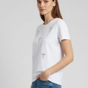T-SHIRT CON FIOCCHI IN STRASS 8 T-SHIRT CON FIOCCHI IN STRASS - Thumbnail Image 4