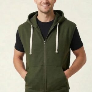 GILET FELPA CON CAPPUCCIO 7 GILET FELPA CON CAPPUCCIO - Thumbnail Image 3