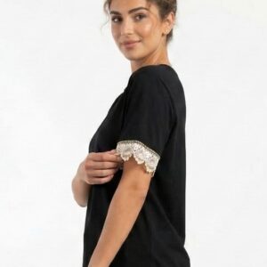 T-SHIRT CON DETTAGLI SANGALLO 10 T-SHIRT CON DETTAGLI SANGALLO - Thumbnail Image 4