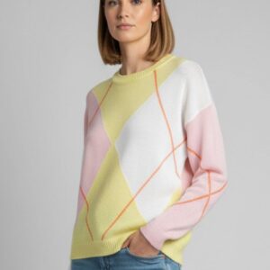 MAGLIA A ROMBI IN COTONE 12 MAGLIA A ROMBI IN COTONE - Thumbnail Image 6
