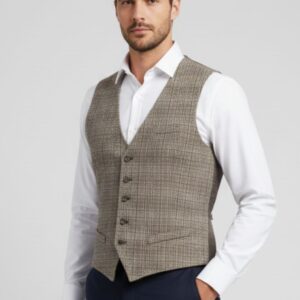 GILET PUNTO MAGLIA IN CHECK 4 GILET PUNTO MAGLIA IN CHECK - Thumbnail Image 1